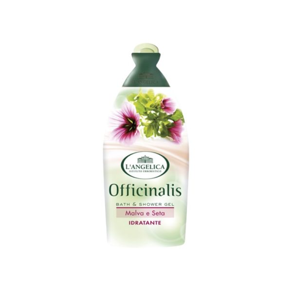 L'ANGELICA bagno schiuma “malva e seta” 450 ml.