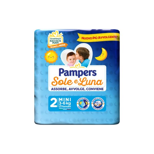 PAMPERS sole e luna taglia 2