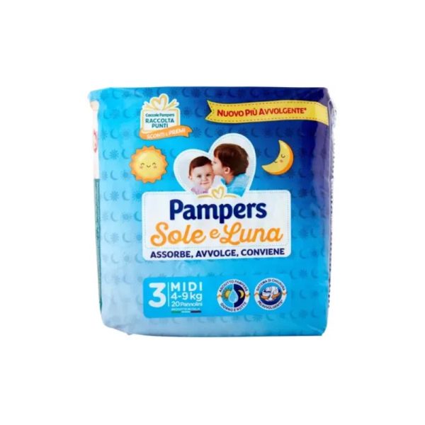 PAMPERS sole e luna taglia 3