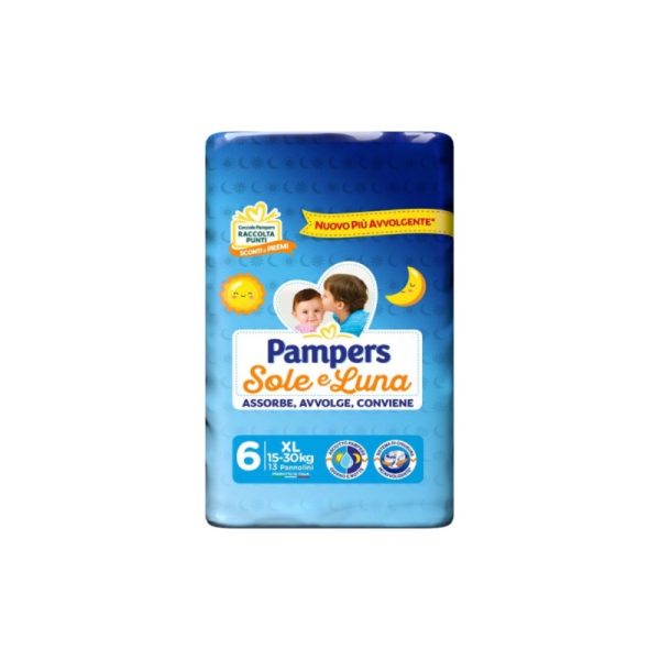 PAMPERS sole e luna taglia 6