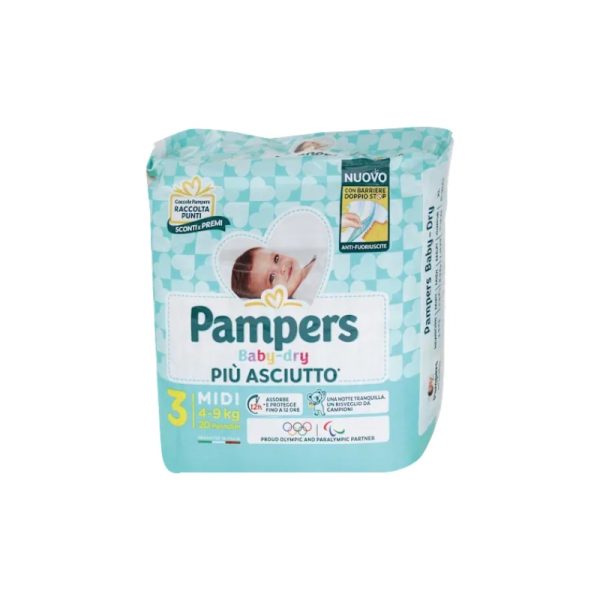 PAMPERS baby dry taglia 3