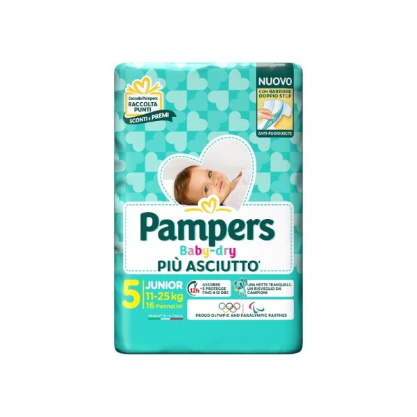 PAMPERS baby dry taglia 5
