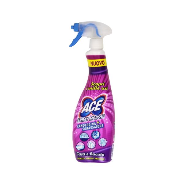 ACE spray mousse “candeggina + sgrassatore”
