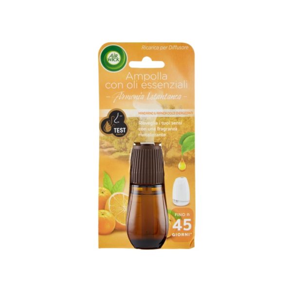 AIR WICK oli essenziali “mandarino & arancia dolce energizanti” ricambi