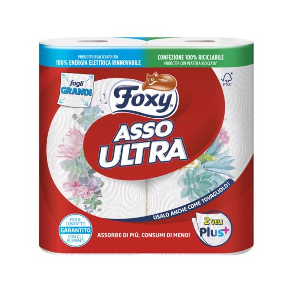 FOXY asciugoni 2 rotoli “asso ultra”