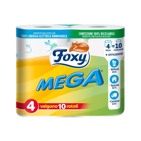 FOXY MEGA carta igienica 4 rotoli